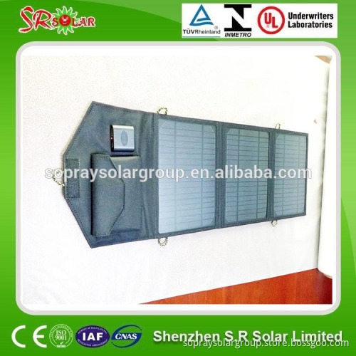 10w out door folding Solar Panel bag/mobile solar charger